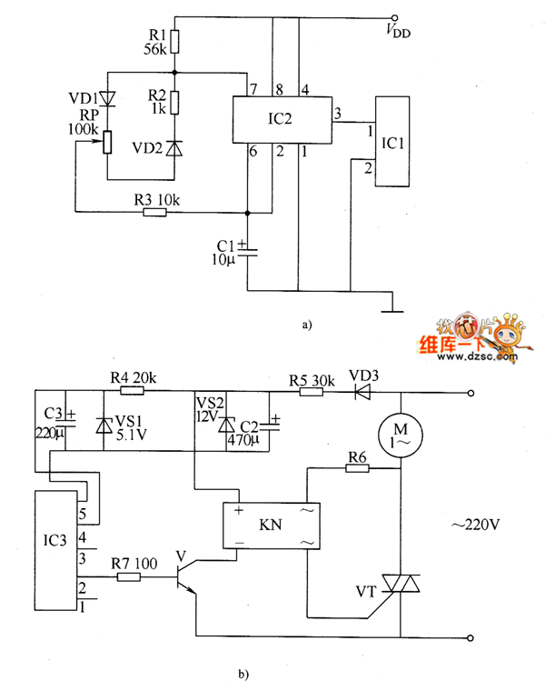 电动机电子调速控制器电路图七