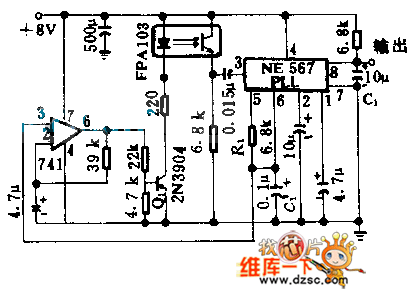 调制式光电隔离电路图